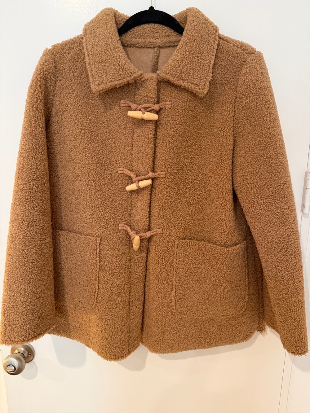 Korean SOUP brand Camel Teddy Toggle Jacket